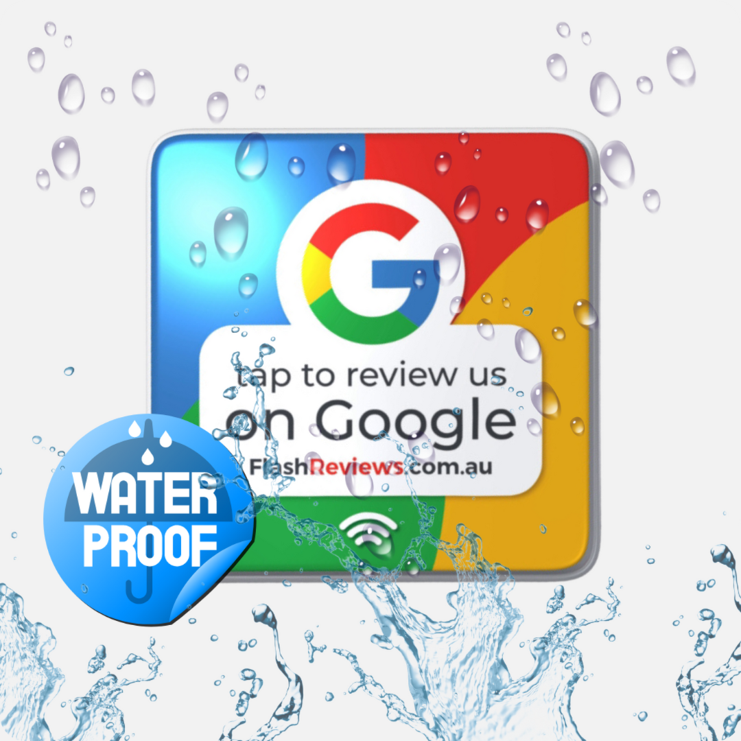 Google Review Boost Plate NFC WaterProof from Flash Reviews